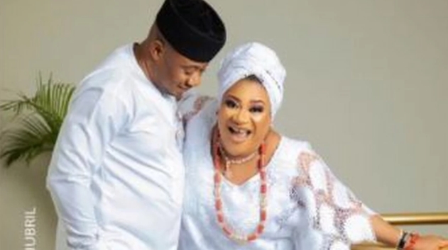 Nkechi Blessing Finally Releases Wedding With Hubby As He Clocks A New Age