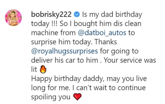 Crossdresser Bobrisky Gifts His Father New Lexus SUV As Birthday Gift