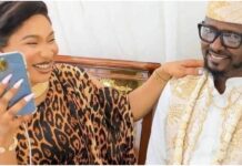 Tonto Dikeh Excited As Lover Accompanies Her To Sons Graduation Ceremony
