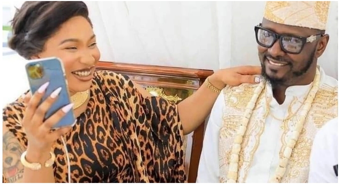 Tonto Dikeh Excited As Lover Accompanies Her To Sons Graduation Ceremony