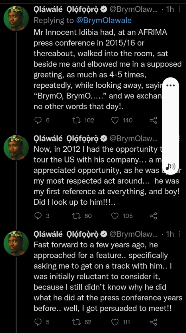 Brymo Drags 2Face Idibia For Accusing Him Of Sleeping With His Wife