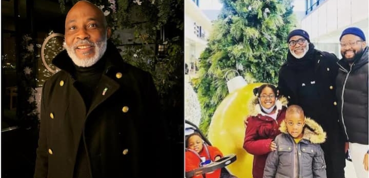 Reactions As Photo Of Actor RMD With Grown Up Son And Grandchildren Surfaces 