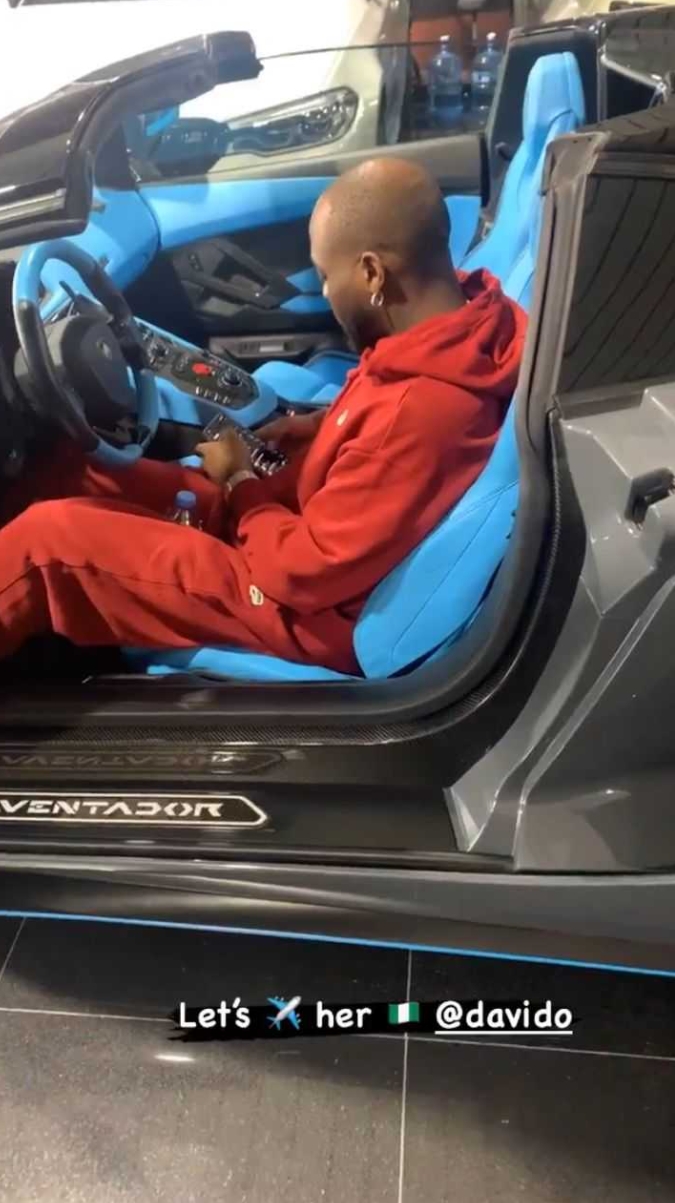 No More Cars For A While- Davido Says As He Shows Off N310M Lamborghini Aventador