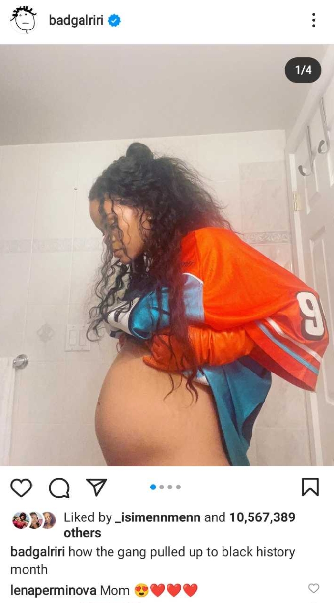 Rihanna Shows Off Baby Bump After Pregnancy Announcement