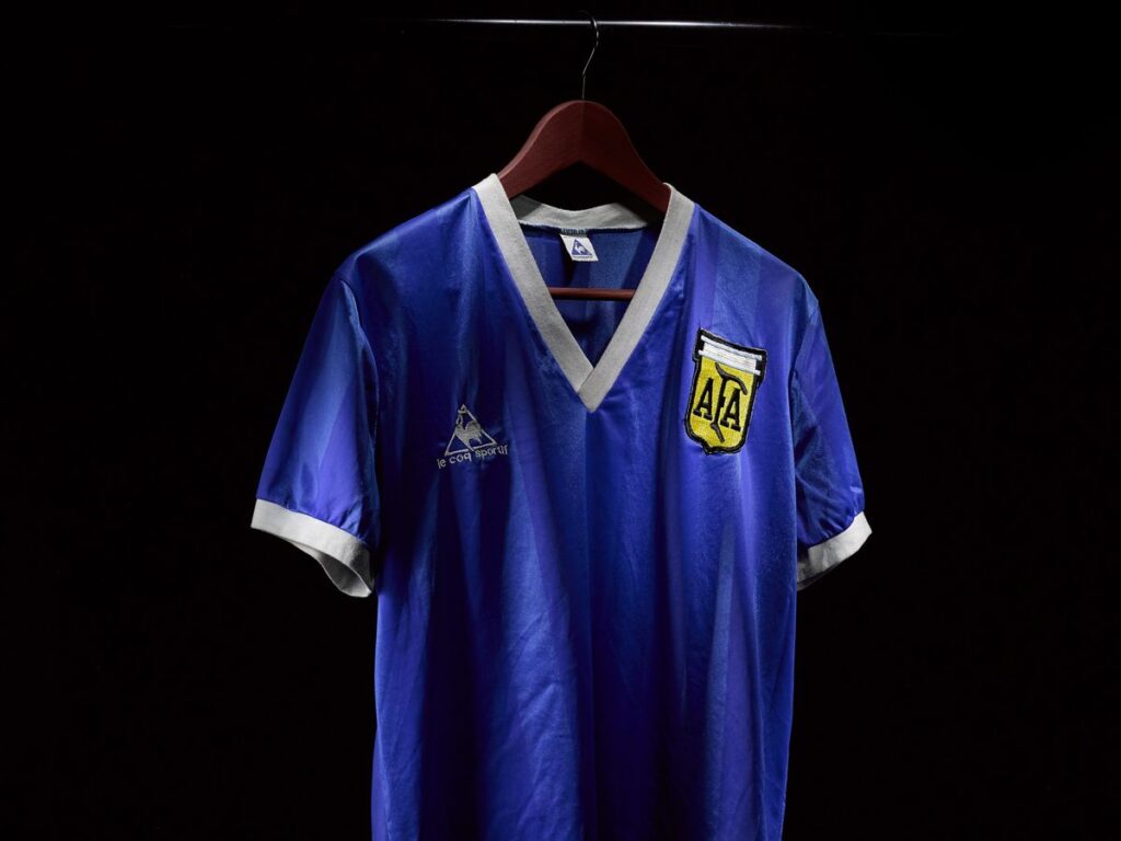 Maradona’s Hand of God jersey set for $6.32M record sale