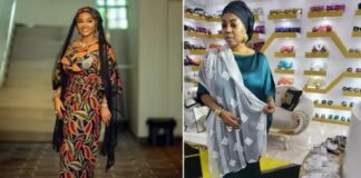 Watch Video Of Moment As Mercy Aigbe, Shoe Vendor Fight Dirty