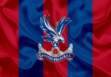 Download wallpapers Crystal Palace FC, Football Club, Premier League,  football, London, UK, England, emblem, Crystal Palace logo, English  football club for desktop free. Pictures for desktop free