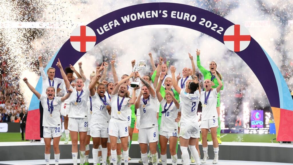 England Lift UEFA Women’s Euro 2022 Trophy As Organisers Make £87m