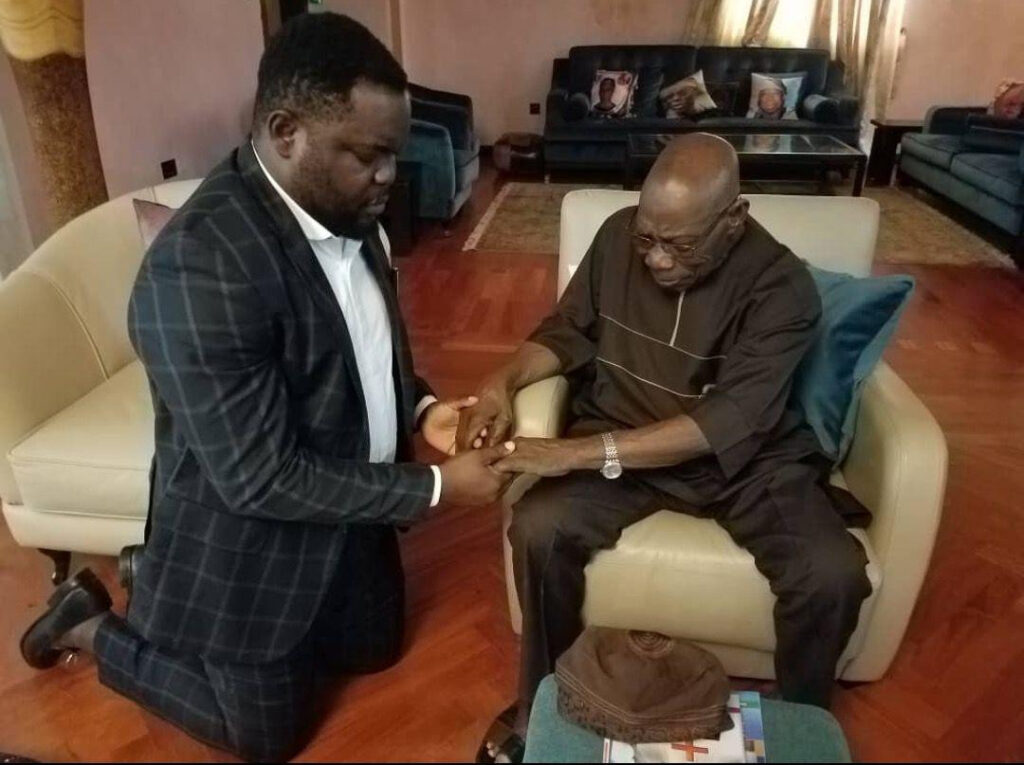 2023: Accord Party Presidential Candidate Visits Obasanjo For Prayers