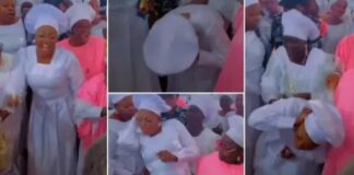 ICYMI: Watch Moment Funke Akindele Went Into A Trance While In Church