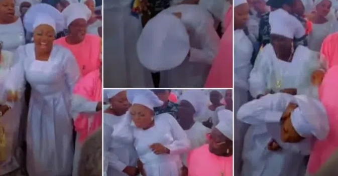 ICYMI: Watch Moment Funke Akindele Went Into A Trance While In Church
