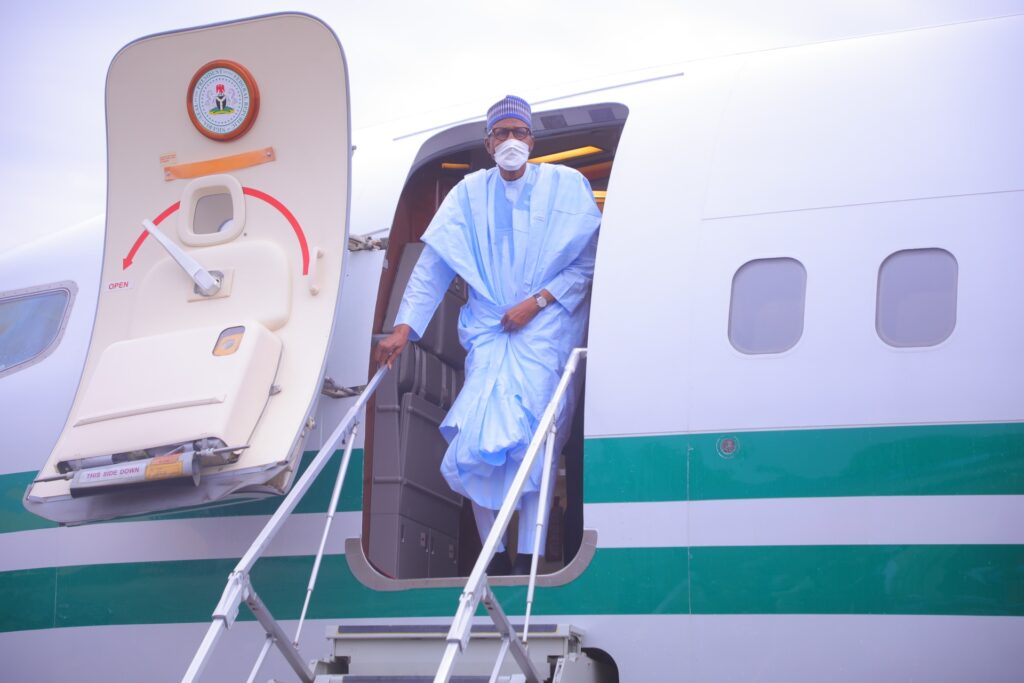 Buhari Arrives In Maiduguri To Commission State Projects