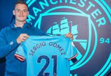 Manchester City Confirms Signing Of Spanish Defender Sergio Gomez