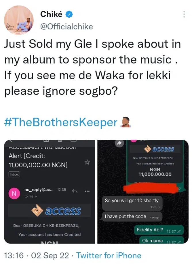 Mind Your Business If You See Me Trekking- Chike Warn Fans As He Sells Off Benz To Fund Music
