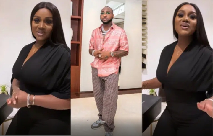 Reactions As Davido Threatens Troll For Attacking Chioma Rowland