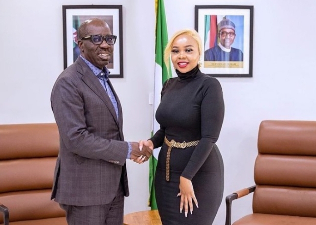 BBNaija 7: Diana Excited As She Meets Edo State Governor