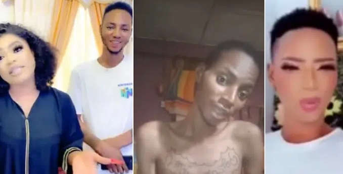 Man Who Drew Bobrisky On His Body Cries Out Over Strange Ailment 