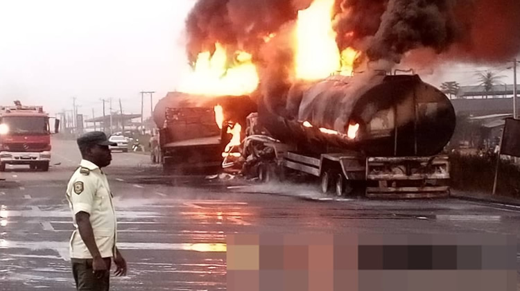 10 Die In Lagos-Ibadan Expressway Tanker Explosion