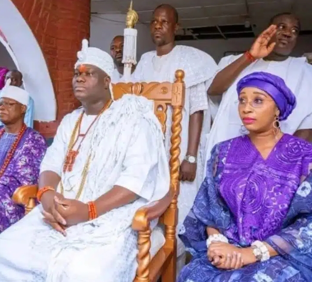 Photos: Ooni Of Ife Steps Out In Style With Fifth Wife, Queen Aderonke 