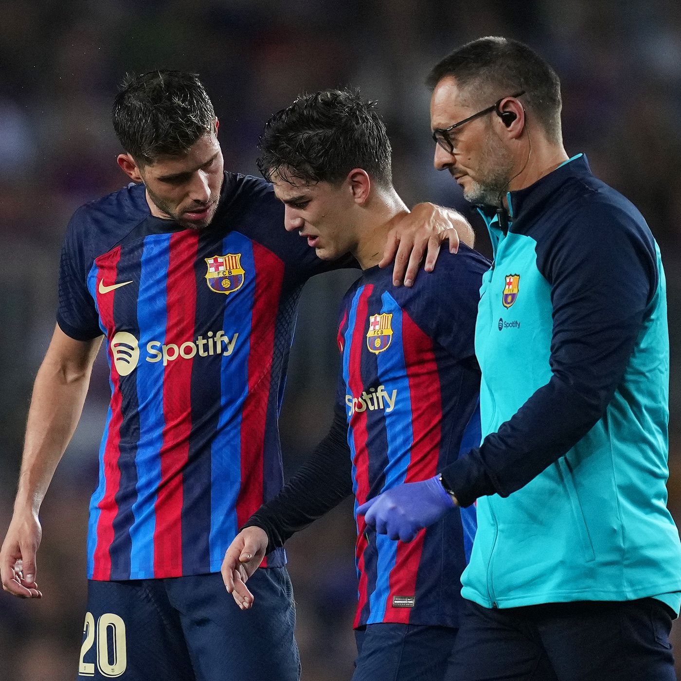 Barcelona Given Scare As Gavi Walks Off In Tears After Suffering Groin Injury In Athletic Club Clash