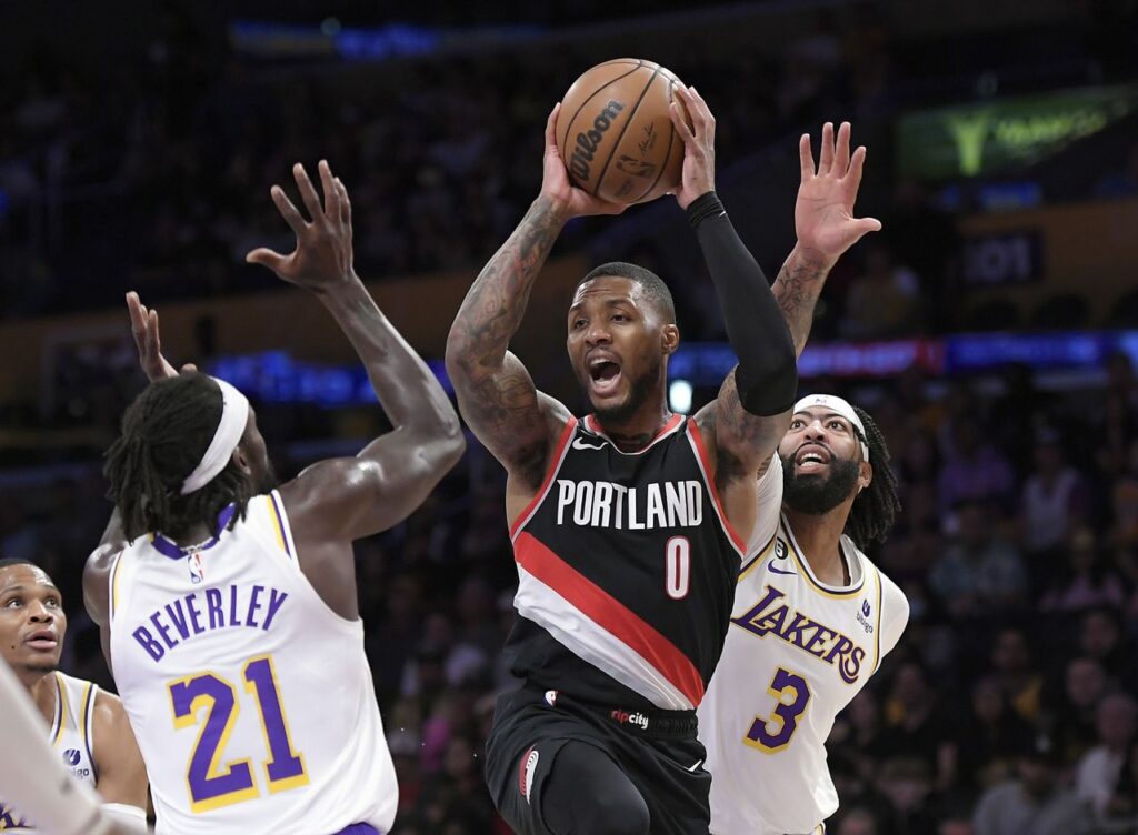 Lillard, Grant Lead Blazers’ Late Rally Past Lakers,Russell Westbrook Benched Late