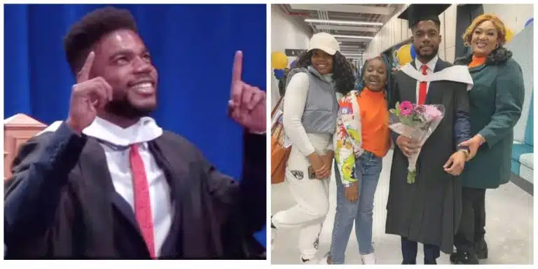 Gov Umahi’s Son, Osborn Nweze, Bags Master’s Degree In UK