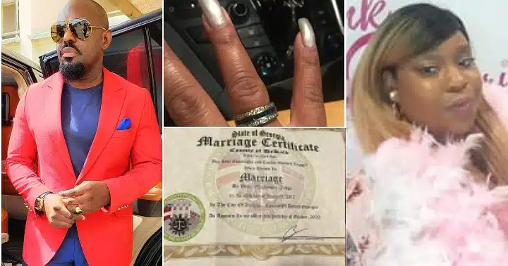 Drama As American Lady Drops Evidence Of Marriage With Jim Iyke, Demands Official Divorce