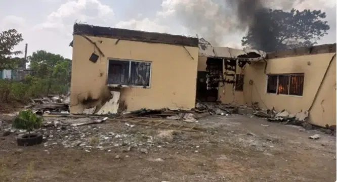 PVCs, 340 Ballot Boxes Destroyed As Arsonists Set INEC Office Ablaze In Ebonyi