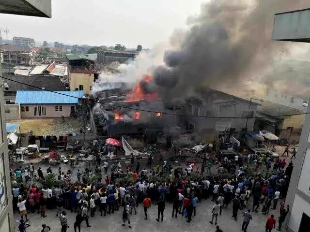 NEMA: Tejuosho Market Fire Incident Leaves 1,200 Artisans Jobless