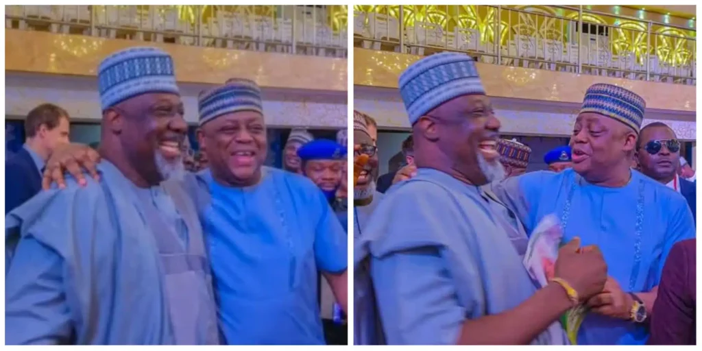 Reactions Trail Fani Kayode, Dino Melaye’s Reunion After Fighting Dirty On Social Media