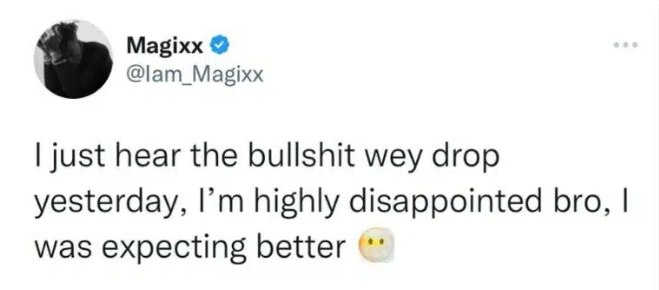 I Was Expecting Better- Magixx Shade Ruger's New Song