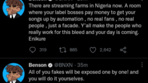 Yemi Alade, Blaqbonez, And Olakira Condemn Artists Who Use "Streaming Farms" After BNXN Called Out Ruger