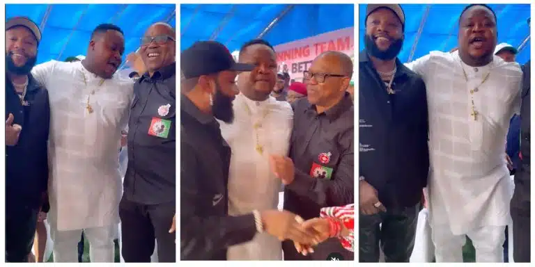 Imo: Social Media In Awe As Singer Kcee Storms Peter Obi’s Rally Days After Pitching Tent With Tinubu