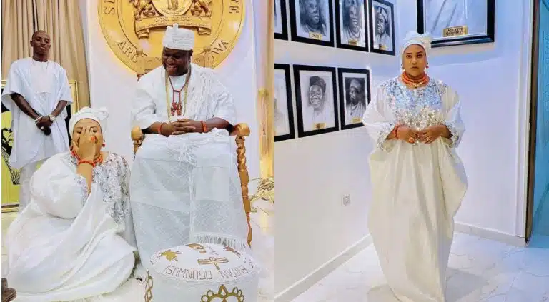 Actress Nkechi Blessing Hails Ooni of Ife On 7th Coronation Anniversary