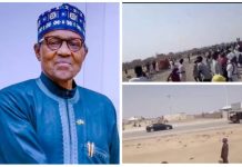 Angry youths stone Buhari helicopter in Kano