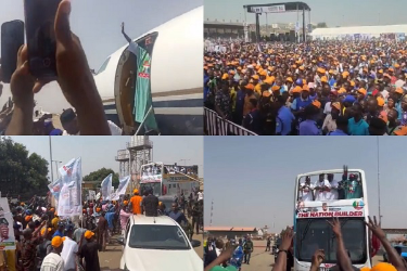 Despite Buhari’s Absence, Tinubu Records Huge Crowd As He Storms Kwara For Campaign (Photos/Videos)