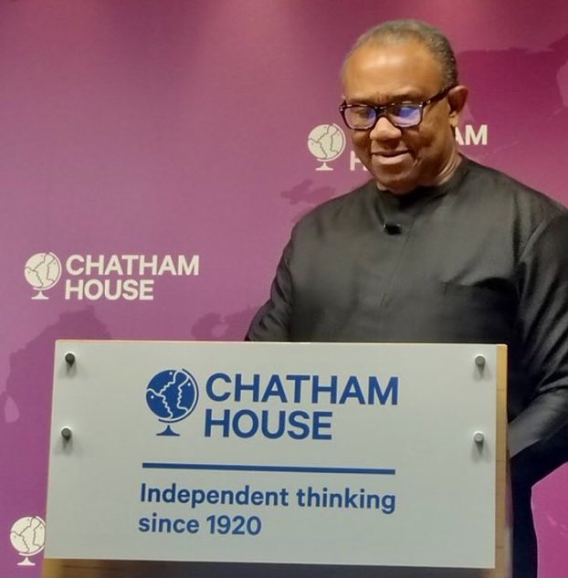 Chatham House: Peter Obi Reveals Plan For IPOB, Yoruba Nation, Other Agitators (Video)