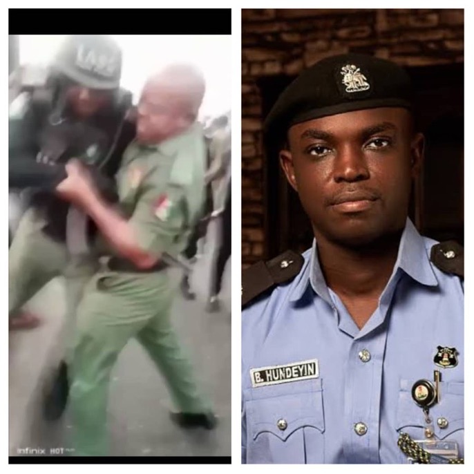 Lagos: Force PPRO Speaks On Viral Video Of Police Officer Fighting Soldier