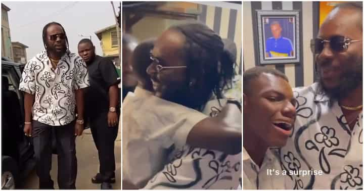 Adekunle Gold Pays Surprise Visit To Physically Challenged Fan, Gifts Him N2m for His Education (Video)