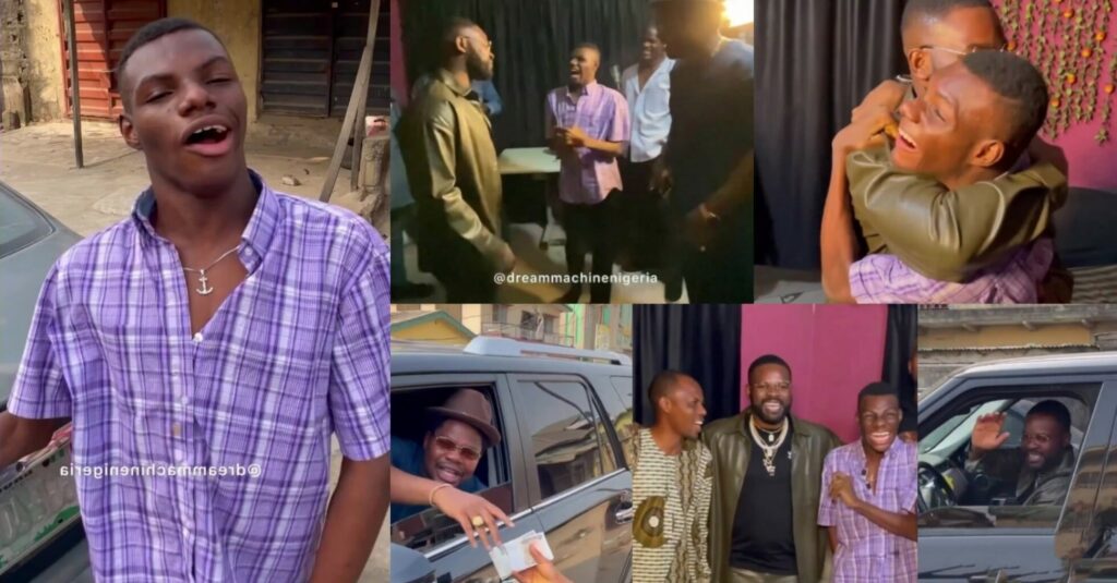 New Year’s Day: Moment Falz, Mr Macaroni Meet With A Fan, Adebolu Adejobi(Video)