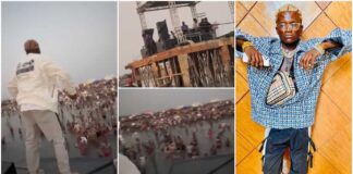 Portable Becomes First Nigerian Artiste To Hold Show Inside On Water