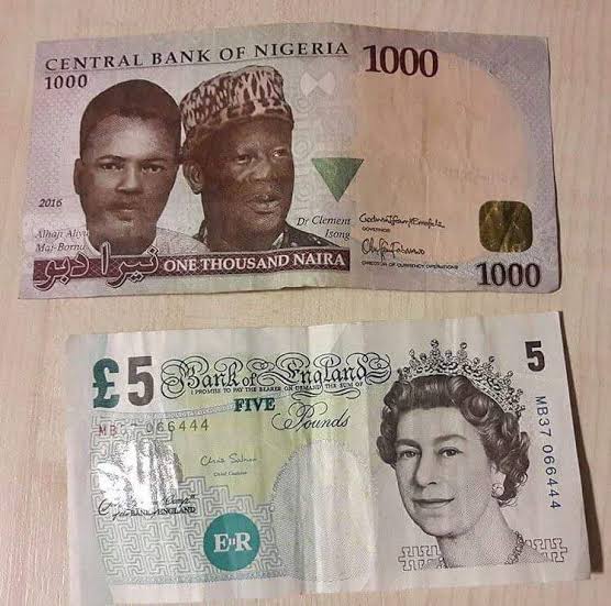 Exchange Rate: CBN’s Pound To Naira Rate For 4th Of Jan 2022