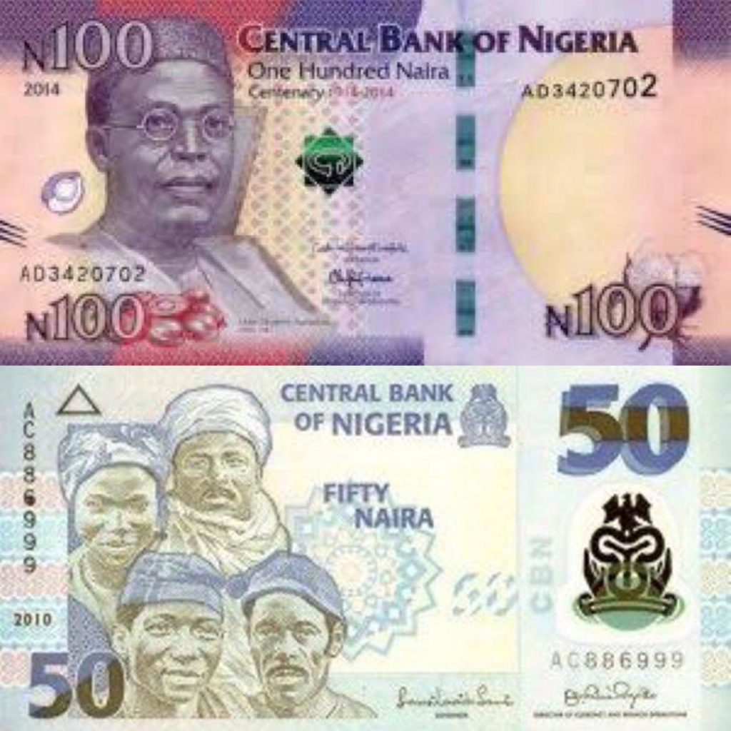 banks should dispense 100 and 50 naira notes