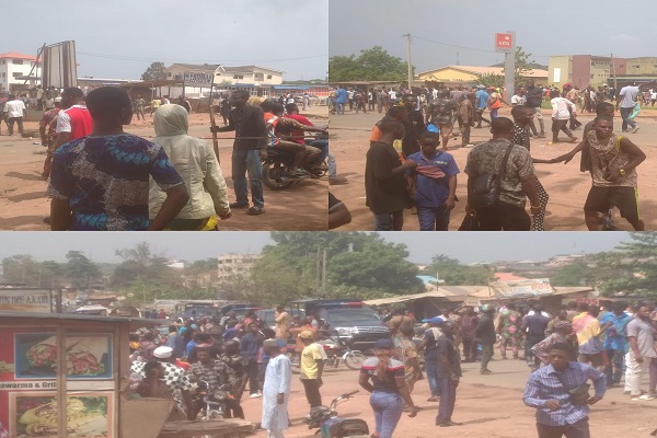 Breaking: Protest Hits Abeokuta Over Naira, Fuel Scarcity (Video)