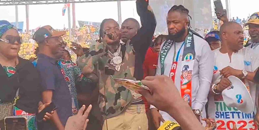 Watch Naira Marley Perform At APC Rally In Lagos