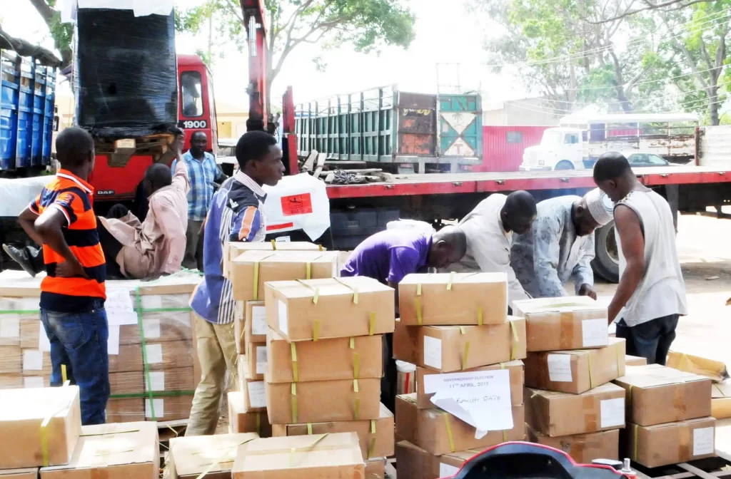 March 18: INEC Distributes Election Materials In Bayelsa