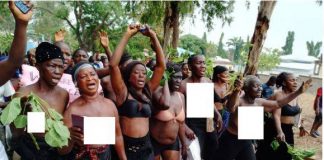 Nasarawa women strip to protest