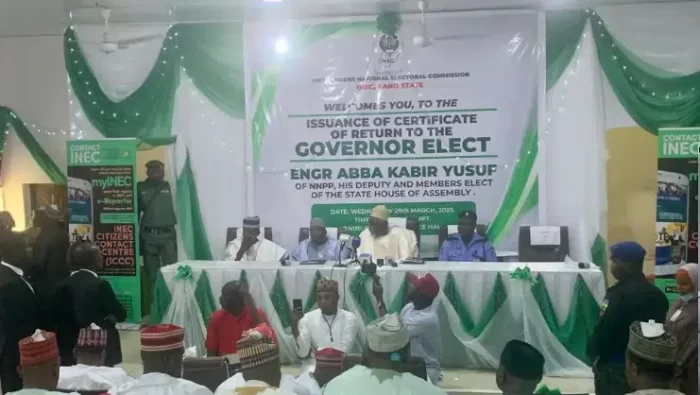 INEC Issues Certificate of Return to Kano Governor-elect
