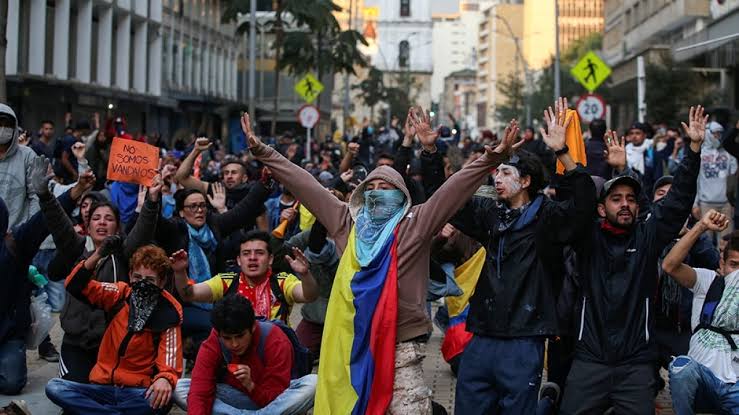 Here Is Why Protesters Are Holding 79 Police Officers In Colombia