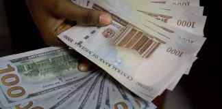Dollar to Naira exchange rate. Black market